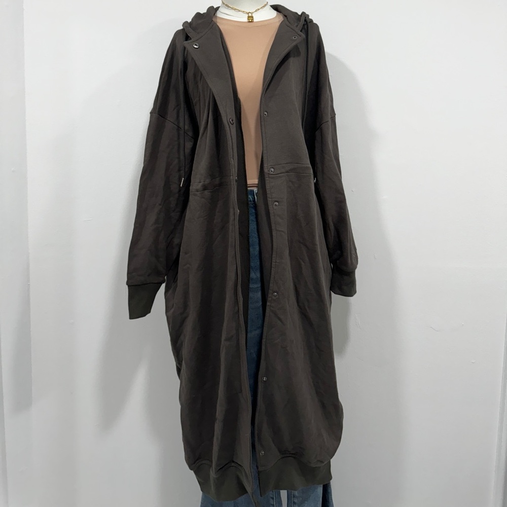 Long hoodie jacket